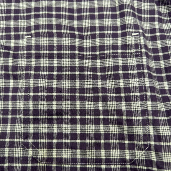 LL Bean Mens Oversized XXXL Tall Slightly Fitted Button Down Plaid Pocket Shirt - Picture 6 of 9